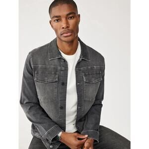 DL1961 Vaughn Long Sleeve Button Up Denim Trucker Gray Men's Size Small NWT